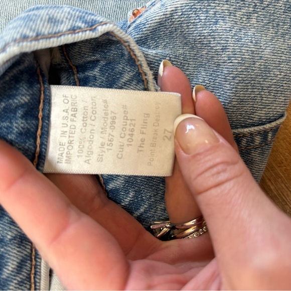 SZ 27 Women Current Elliot Boyfriend Jeans “The Fling.” Low rise. - Picture 5 of 7